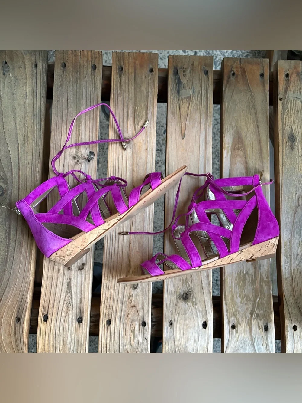 Sam Edelman Dawson Fuchsia Gladiator Sandal Size 7